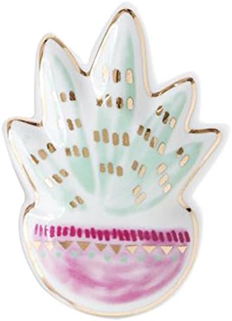 Cutogain Ceramic Dish Nordic Style Cute Hand Painted Food Plate Home Decor Jewelry Tray Ring Bracelet Holder