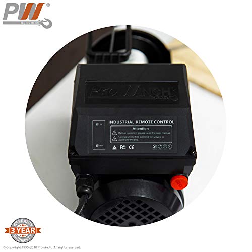 1/2 Ton Electric Wire Rope Hoist 1100 lbs. 38 ft. Wireless w/Power Trolley 110V
