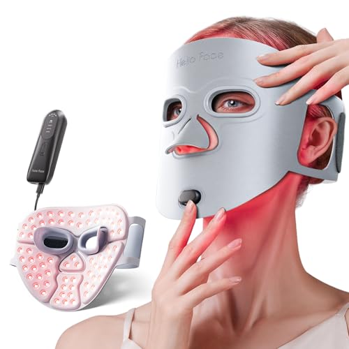 Red Light Therapy Mask FDA Approved, 280 LED Face Mask Therapy with Triple-chip LEDs, 4 Light Modes, Remote Control, Eye Protection, Professional Skincare Device at Home