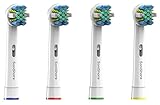 Premium Oral-B Floss Action Compatible Generic Replacement Toothbrush Heads, 4 Count