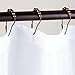 iDesign Steel Roller Shower Curtain Rings/Hooks - Bronze, Set of 12