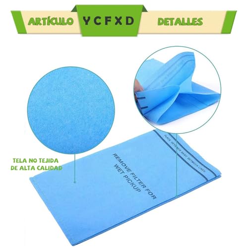 Filtro Para Aspiradora, Compatible con Koblenz Mod 45-0389-2,WS01025F2,artesano 9-38737,VF2000. Wet/Dry Bolsas para Aspiradora Lavable, Ocho bolsas filtrantes más cuatro correas y un cepillo.