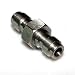 JUFENG Stainless Steel Double Male to Male Quick Disconnect Adaptor for Foster Paintball Airsoft Air Gun PCP primary