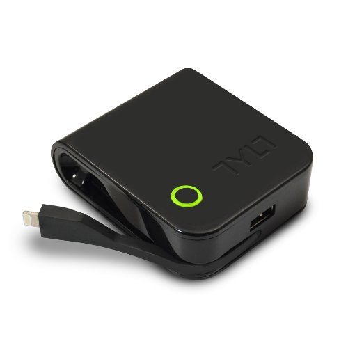 TYLT Energi SmartCharger with folding prongs and built in battery for iPhone 5/5S/5C/6/6 Plus