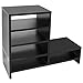 Jerry & Maggie – Wood Monitor Stand – 2 Parts Combination – Modern Dresser Shelf Unit Storage Desk Organizer Computer Stand Shelving – 2 Parts Multi Function Blackthumb 3