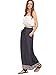 Milumia Women's Boho Vintage Print Pockets A Line Maxi Skirt