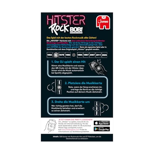 Hitster Rock, EIN Party- und Kartenspiel für Erwachsene und Familien - 2 bis 10 Spieler ab 16 Jahren, Deutsch (DE) 3