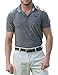Three Sixty Six Golf Shirts for Men - Dry Fit Short-Sleeve Polo, Athletic Casual Collared T-Shirt Black
