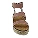 Nature Breeze Womens Kacie Closed Toe Casual Ankle Strap Sandals