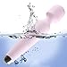 Wireless Wand Massager,New IPX 8 Waterproof Powerful Mini Cordless Wand Massaging with 10 Vibrations and 5 Multi-Speed,getbear Silicone Compact Rechargeable Power Massager (Pink) (Pink)