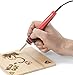Sparkleberry Wood Burning Kit Bundle with Iron Tool, 20 Soldering Tips, Stencil, Stand, Case and Finger Grips