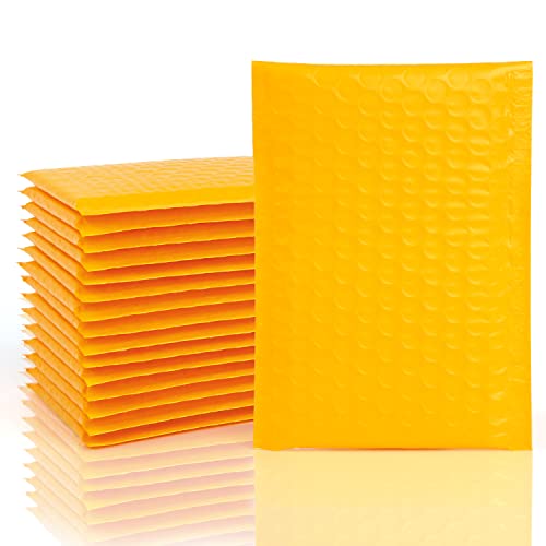 VEYLIN Bubble Mailers,24PCS Poly Bubble Mailers Small Padded Envelopes for Shipping, Mailing, Packaging(110x190mm Yellow) — image 1