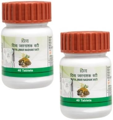 Divya Jwarnashak Vati 40 Tablets x 2 Packs
