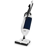 Sebo 9855AM Dart Upright Vacuum Cleaner with 7-Year Motor Warranty | Comes with Powerful ET-1 Powerhead for Pets and Carpeting, Made in Germany (Arctic White)