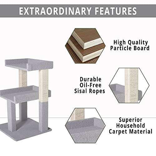 Naomi Home LuLu Cat Tree for Large Cats, Cat Tower for Large Cats, Cat