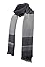 Runtlly Men's Winter Cashmere Scarf Stripes Warm Soft Scarves with Tassel Luxurious Winter Scarf For Men Women(Gary)