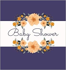 hardcover baby shower guest book