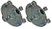 Set of 2-4x4 Galvanized Wheel Hubs 1" Bore with Lug Nuts for Go Karts Trailers Lawn Equipment