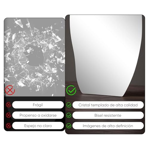Kalonzao Espejo de Cuerpo Completo con Luz Led, 48 * 20 Pulgadas Espejo Cuerpo Completo 3 Colores, para Entrada,Sala,Dormitorio