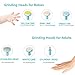 Baby Nail File, CHARMINER Electric Baby Nail Trimmer Safe Nail Clippers Kits with Light for Newborn Toddler Infant Kids Fingernails & Toes Care Polish Trim AA Battery Operated
