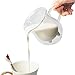 LOHOME (TM) Handcraft Borosilicate Glass Cup Creative Cute Calf and Half Transparent Heat-resisting Double-layer Cow Milk Glass Cup Creamer Pitcher