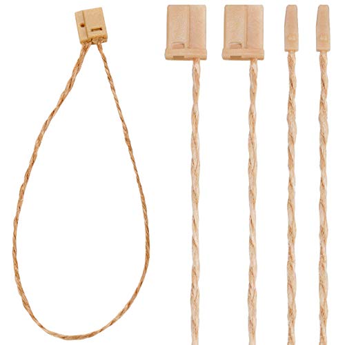 1000pcs Hang Tag Fasteners String 7 Inch Hemp Twine Snap Lock Pin Security Loop Fastener Hook Ties Easy and Fast to Attach - Thumbnail 4