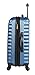 Lucas Treadlight Checked Luggage Collection - 28 Inch Scratch Resistant (ABS + PC) Hard Case Bag - Ultra Lightweight Expandable Large Suitcase With Rolling 4-Spinner Wheels (28in, Steel Blue)