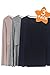 Smallshow Womens 3 Pcs Long Sleeve Maternity Nursing Top ,Light Brown/Black/Grey,Small