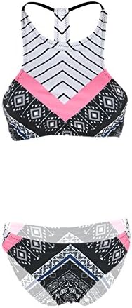 Hengzhi Women's Bikini Two Pieces Cool Halter Sexy Line Push Up Swimsuit Summer