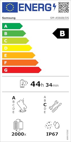 Samsung Galaxy A56 5G Smartphone, Awesome Intelligence, 8GB RAM, 256GB Memory Storage, 50MP Camera, Awesome Graphite, 3 Year Samsung Extended Warranty (UK Version)