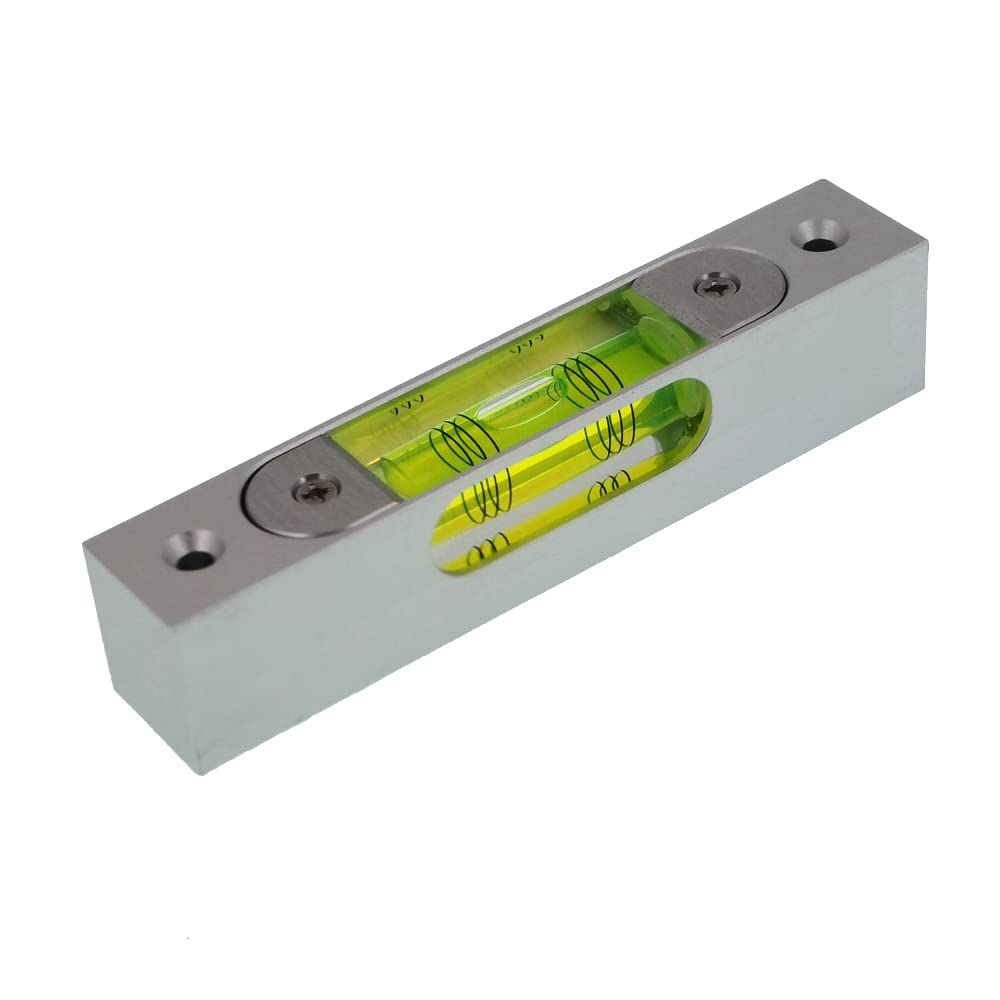 umei FERVV Adjustable Bubble Level Instrument, Aluminum Alloy Metal, Green, Magnetic, 120 * 22 * 25mm, 135g, 0.2mm/m Accuracy