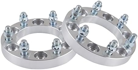2pcs 1" 6x5.5 to 6x5.5 Wheel Spacers Adapters 6x139.7 with 12x1.5 Studs for 6 Lug Toyota 4Runner 96-15, FJ Cruiser 07-14, Tacoma 01-15, Sequoia, Tundra