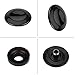 Keenso MMI Joystick Knob Repair Kit, Center Console Button Cover Repair Replacement with 2 Seal Ring for Audi A4 A5 A6 Q5 Q7 S5 S6 ((paint black))