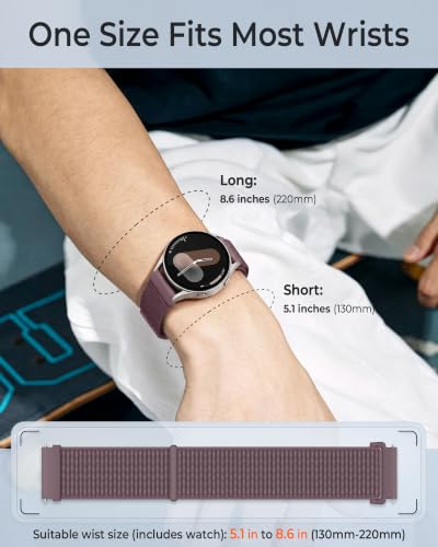Higgs Strap 20 mm Nylon Compatible with Amazfit Bip 3/Bip 3pro/GTS/GTS 2 | 3 Pack 20 mm Breathable and Elastic Straps with Velcro Adjustment, Soft, for Garmin Forerunner 165/245/645/55/158