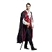 Spooktacular Creations Renaissance Medieval Scary Vampire Deluxe Halloween Costume for Men Role-Playing Sins Cosplay (X-Large) Red