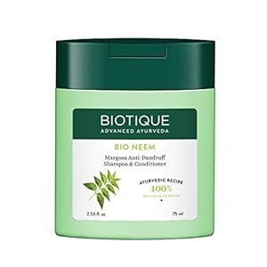 Biotique Bio Neem Margosa Anti Dandruff Shampoo and Conditioner, 75ml
