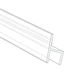 10 Feet Shower Door Glass Seal 3/8 Inch - h Shape - High Transparent Silicon Durable Frameless Shower Door Bottom Sweep Shower Door Bottom Seal for Door or Windows by DGQ