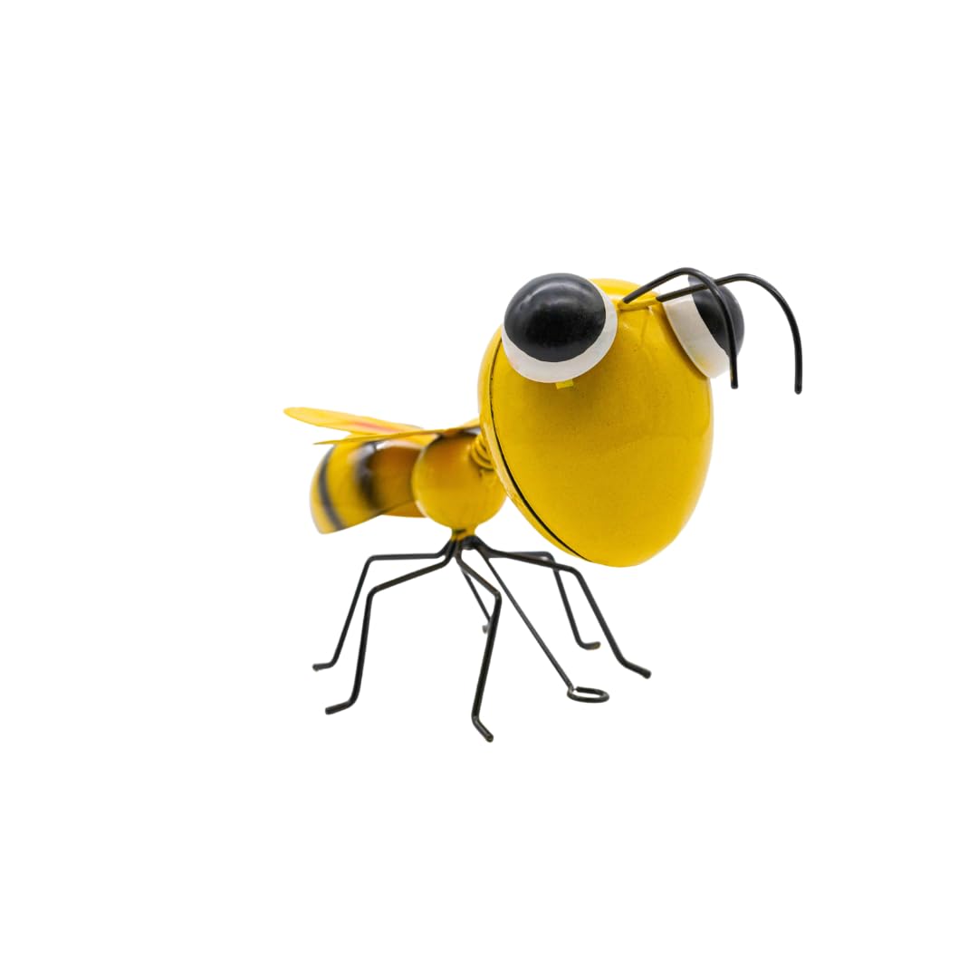 Garden Mile Buzee Bee Animal Garden Ornaments Outdoor Free Hanging Outdoor Wall Art For Gardens Weatherproof And Hand Painted Garden Wall Decorations For Home Walls Fences Sheds