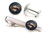 Superman Tie Clip, Man of Steel Cufflinks Tack, Justice League Jewelry, Superhero Wedding Party Jewelry, Groomsmen Gift
