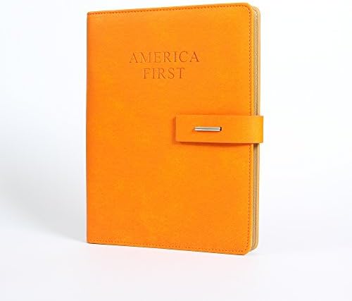 America First A5 Organizer | Undated Appointment Planner and Notebook | Journal (Orange)