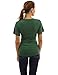 PattyBoutik Mama V Neck Empire Waist Short Sleeve Maternity Top (Green M)