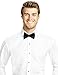 Real Cotton Mens Fitted White Dress Shirt or Tuxedo Shirt, 100% Cotton, Fashion Cuff, Spread Collar White, 16-16.5