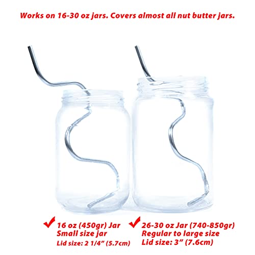 Natural Peanut Butter Stirrer and Mixer Tool Peanut, Almond or any