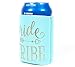 11 Piece Set of Turquoise Bride Tribe Beer Can Coolers for Bachelorette Parties, Bridal Showers, or Weddings (Turquoise, Bride Tribe)
