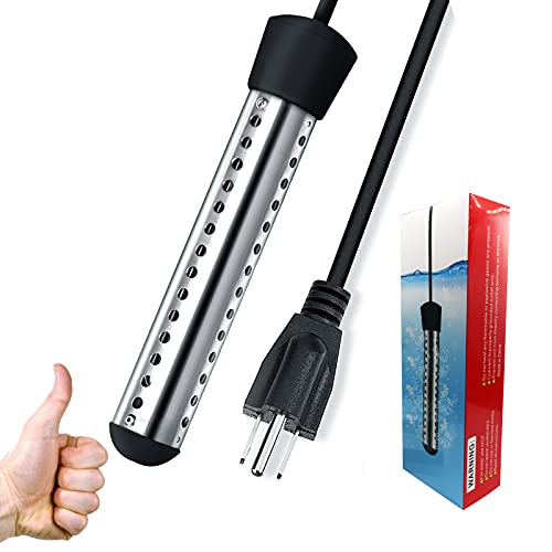 BIRD WISH Water Trough Heater, 1500W Thermostat Control Double Safety