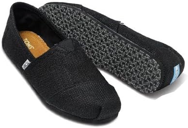 Amazon トムス シューズ Toms Shoes メンズ クラシック キャンパス スリッポン Men S Burlap 正規取扱店 7 Black ローファー スリッポン