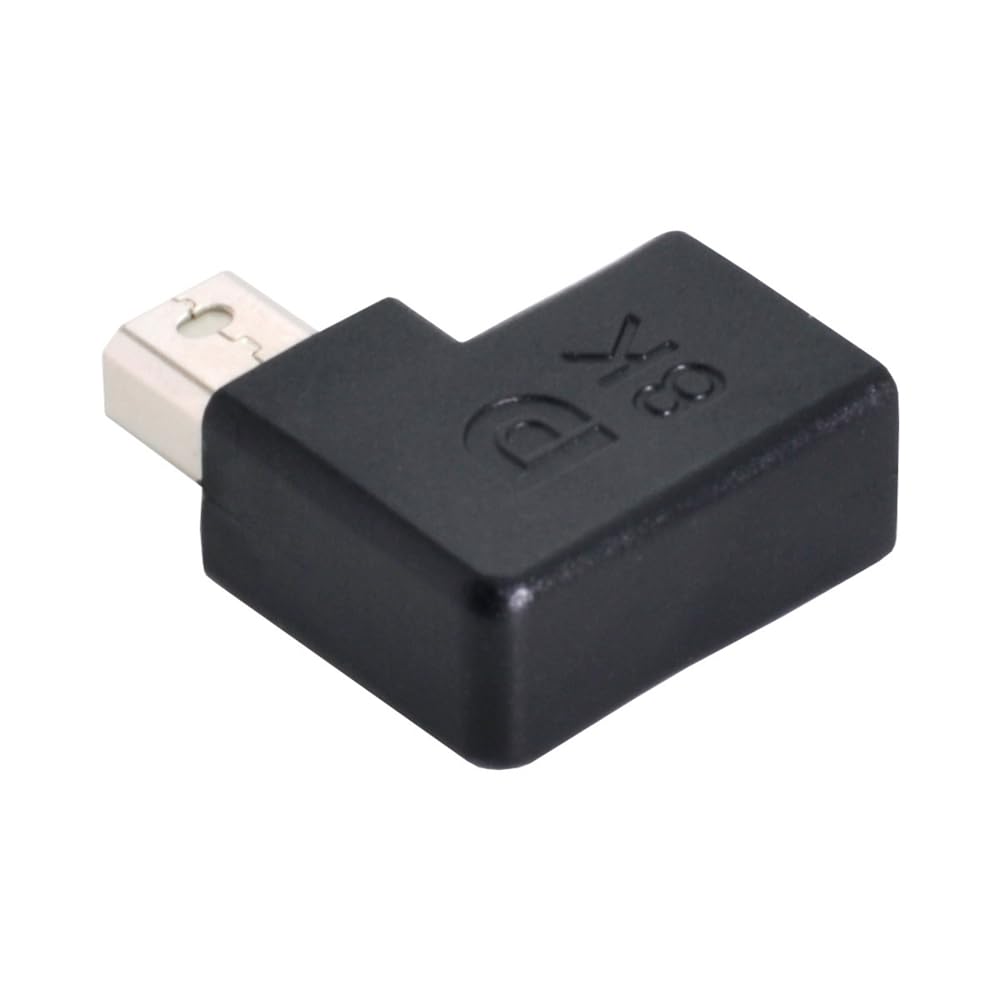 NFHK Angled Mini DisplayPort 1.4 Male to Mini DP Female 8K 60hz Adapter Ultra-HD UHD 4K 144hz 7680 * 4320 for Video PC Laptop Monitor