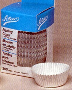 Ateco Baking Cups - Silver Foil - 200 pcs - standard