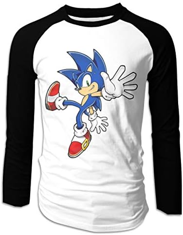 Linunang Man'Cotton Long Sleeve Baseball Sonic Hedgehog T Shirts