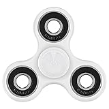 Toplay Fidget Spinner Toy Stress Reducer Ceramic Bearing - Perfect For ADD, ADHD, Anxiety, and Autism Adult Children (White)